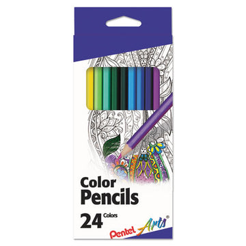 Pentel Arts® Color Pencils, 1.98 Mm, H (#3), Assorted Lead-barrel Colors, Dozen freeshipping - TVN Wholesale